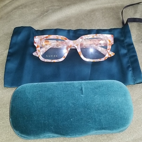 🆕️ Orange Crystal Giraffe Gucci Glasses - Picture 6 of 7